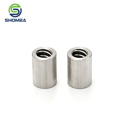 Good price SHOMEA Stainless Steel Knurled Cylindrical Positioning Sleeve with Internal Thread  online