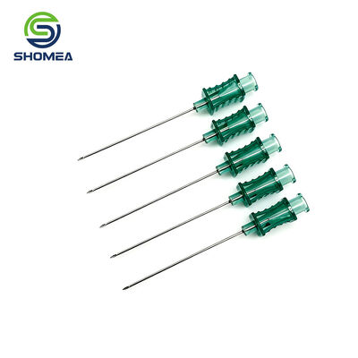 Good price SHOMEA Medical Grade 21G Interventional Puncture Needle with Green Luer Lock Hub online