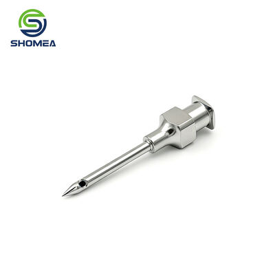 Buen precio Aguja de inyección personalizada con punta de pluma y orificio lateral con ajuste Luer En línea