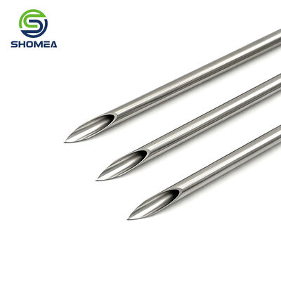 Buen precio Aguja perforadora de acero inoxidable con bisel de lanceta recta personalizada En línea